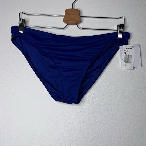 La Blanca Island Goddess Solid Hipster Bottom Size 12 - Picture 1 of 4